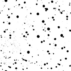 Vector seamless pattern with inc splash, blots, smudge and brush strokes. Grunge template for web background, prints, wallpaper, surface, wrapping, elements for design.