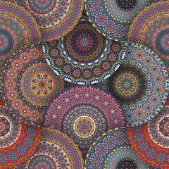 Seamless pattern. Vintage decorative elements. Hand drawn background. Islam, Arabic, Indian, ottoman motifs. Perfect for printing on fabric or paper.
