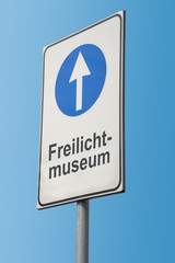 Schild 173 - Freilichtmuseum - obrazy, fototapety, plakaty