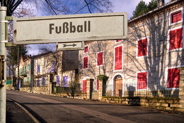 Schild 185 - Fussball