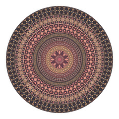 Flower mandala. Vintage decorative elements.