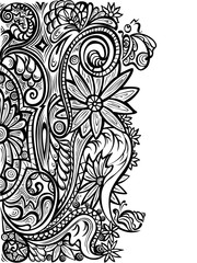  decorative ornament pattern  on white background
