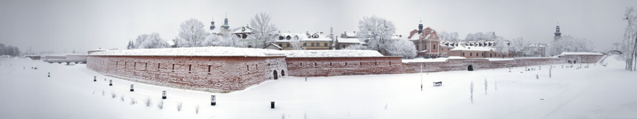 Zamosc - Renaissance city - view of the walls on the south side