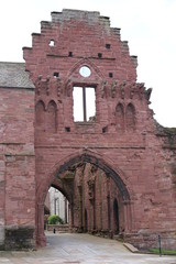 Naklejka premium Historic Arbroath Abbey in Scotland
