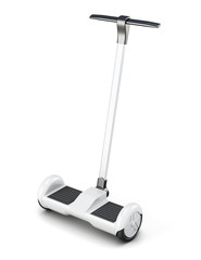 Gyroscooter with handle isolated on a white background. 3d rende