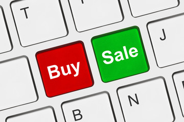 Computer keyboard with two business keys