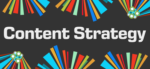 Content Strategy Dark Colorful Elements 