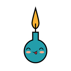 birthday candle character funny vector illustration design