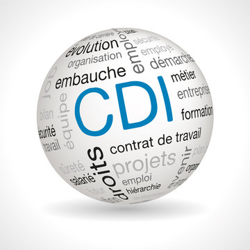 French CDI theme sphere with keywords
