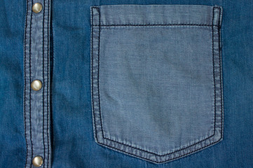 Jeans background of blue denim textile