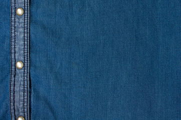 Jeans background of blue denim textile