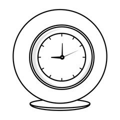 time clock watch icon vector illustration design