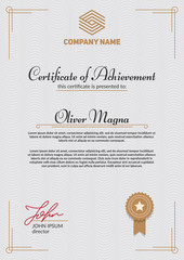 Certificate of Appreciation template. Elegant  design. Layered eps10 vector.