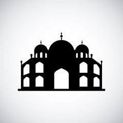 st pauls cathedral icon over white background. travel and tourism design. vector illustration