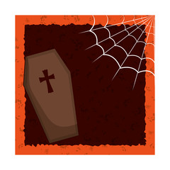halloween card party invitation vector illustration design