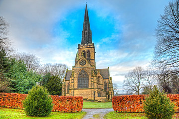 Wentworth church, Rotherham,Yorkshire in Winter