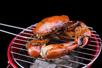 Barbeque mud crab.