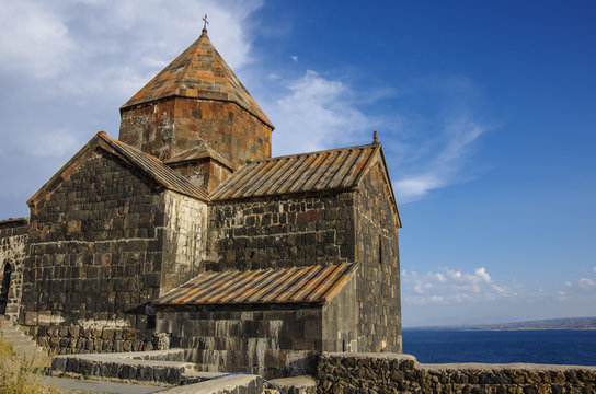Sevanavank (Sevan Monastery), a monastic complex located on a shore of Lake Sevan in the Gegharkunik Province of Armenia