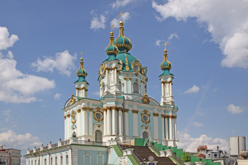 Fototapeta na wymiar St Andrew's Church, Kiev, Ukraine