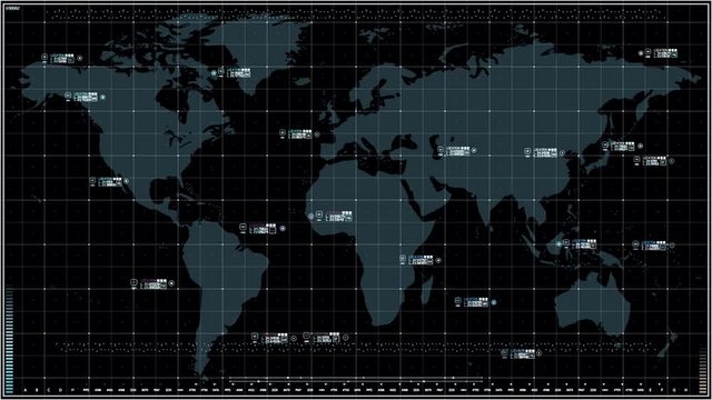 Futuristic Map GPS Interface