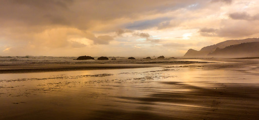 Peaceful Shore on the Oregon Coast 
