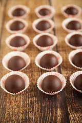 Homemade chocolate candies