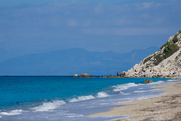 Kathisma beach in Lefkas Greece