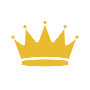 Cartoon illustration of crown vector icon for web design