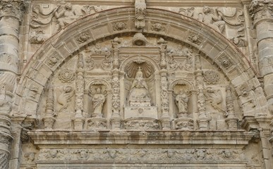Fototapeta na wymiar Detail of the Priory Church in The Port of Saint Mary, Spain