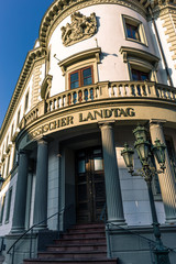 Obraz premium Der hessische Landtag in Wiesbaden