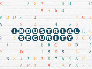 Security concept: Industrial Security on wall background