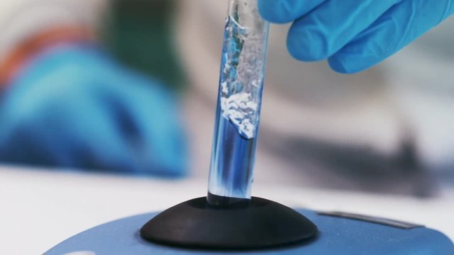 Scientist conducting a experiment
