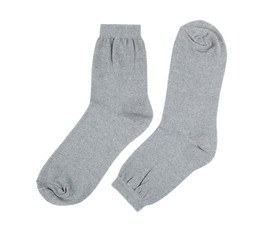 Socks made of cotton isolated on white background.