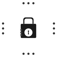 Security symbol. Lock open icon. Padlock sign. 