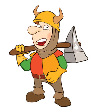  Illustration of a Knight. Cartoon Character 
