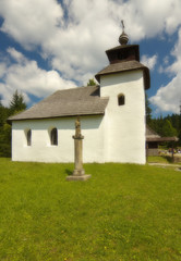 Fototapeta premium Old rural church in Slovakia