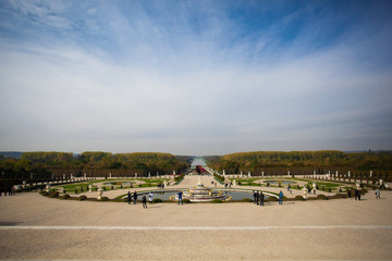 Latona Fountain at Palace of Versailles France Garden