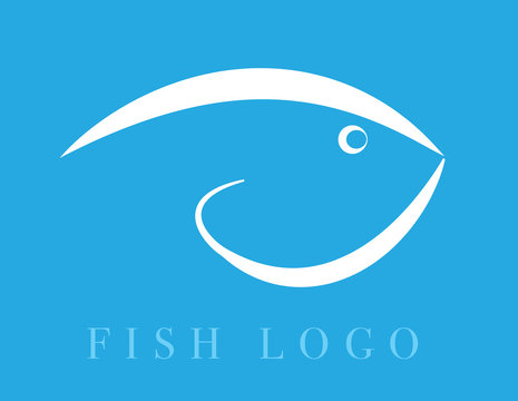 Aesthetic Fish Logo Icon