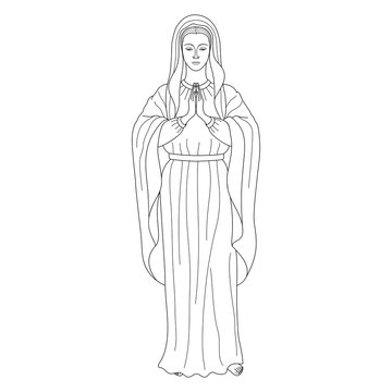 recommend clip art: Praying Virgin Mary