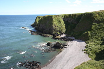 Idyllic beach in Scotland, Great Britain