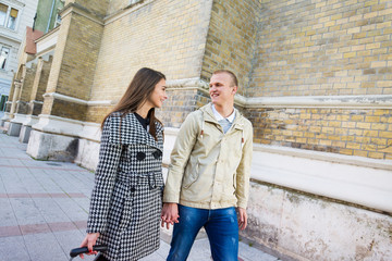 Young Couple Exploring the City