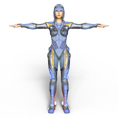 女性サイボーグ