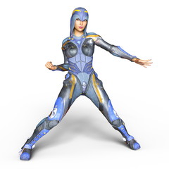 女性サイボーグ