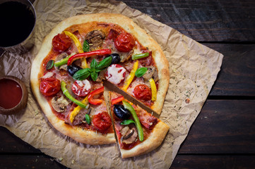 Homemade Vegetarian Pizza