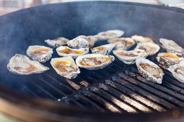 grilling oysters