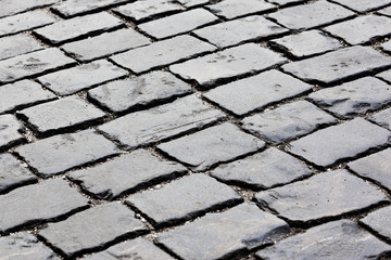 Paving stone street