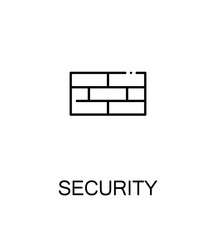 Security flat icon