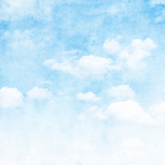 Blue sky in grunge style.