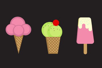 Sweet dreams. Taste it! Ice cream.
