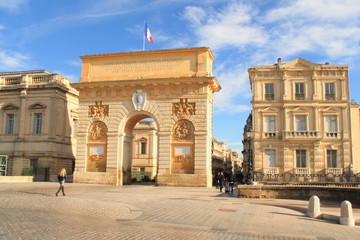 Fototapeta premium Arc de triomphe de Montpellier, France 